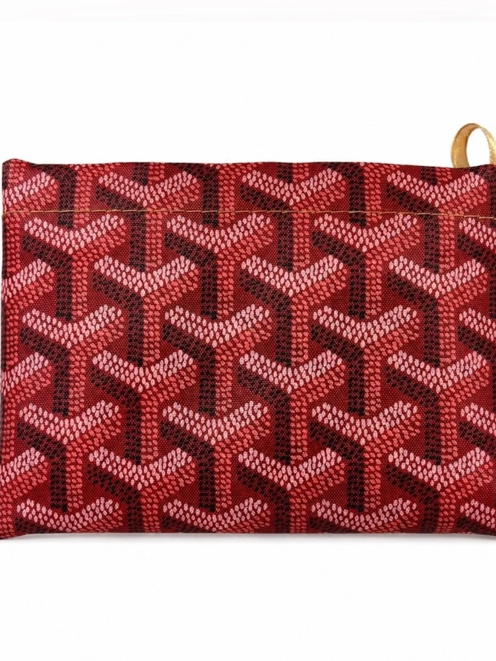 Women's Red Patterned Nylon Shopping Tote NWOT